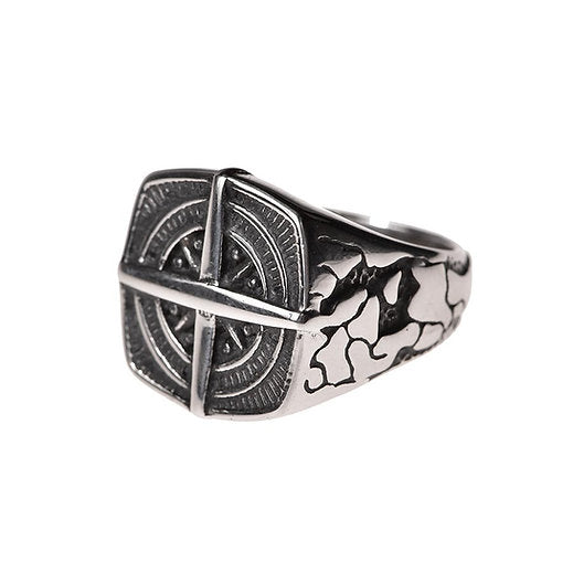 Compass ring silver