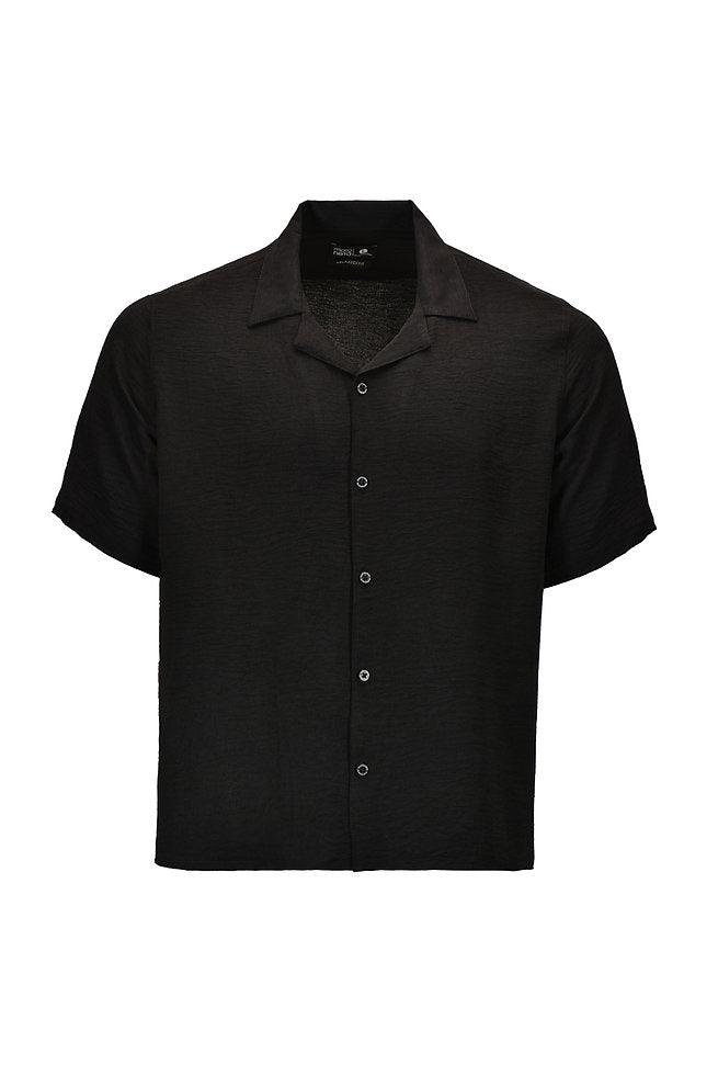 Black bowling regular fit shirt