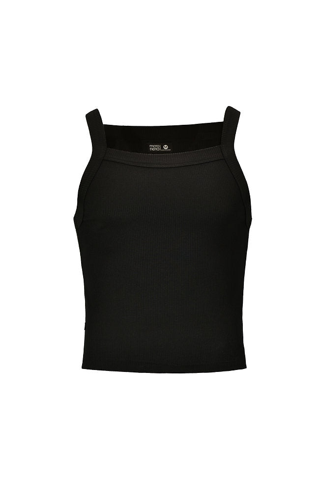 Black Rib Tank Top