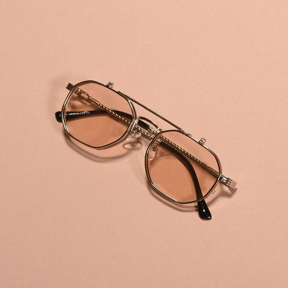 Retro flip-up clear glasses