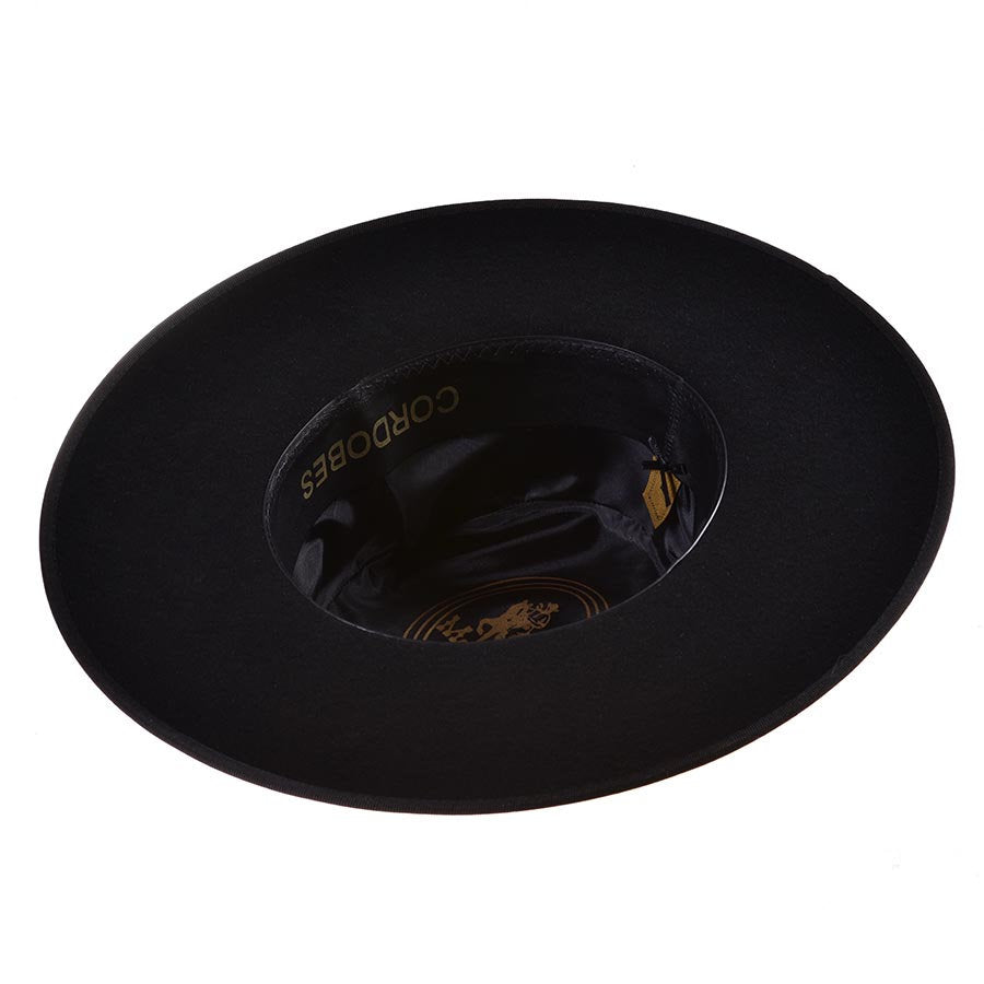 Extra long dog tache cordovan hat