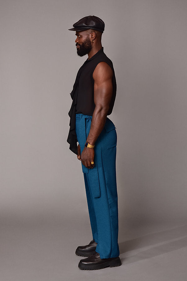 Emerald Twin Drape Pants