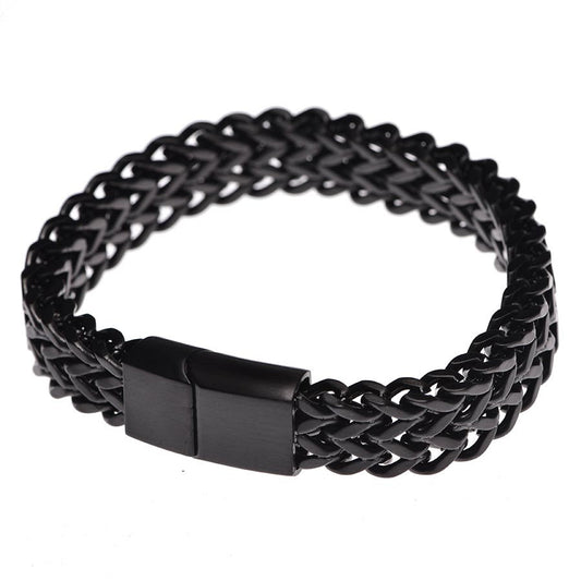 Steel black bracelet 11mm