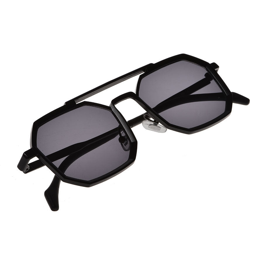 Hexagonal black glasses