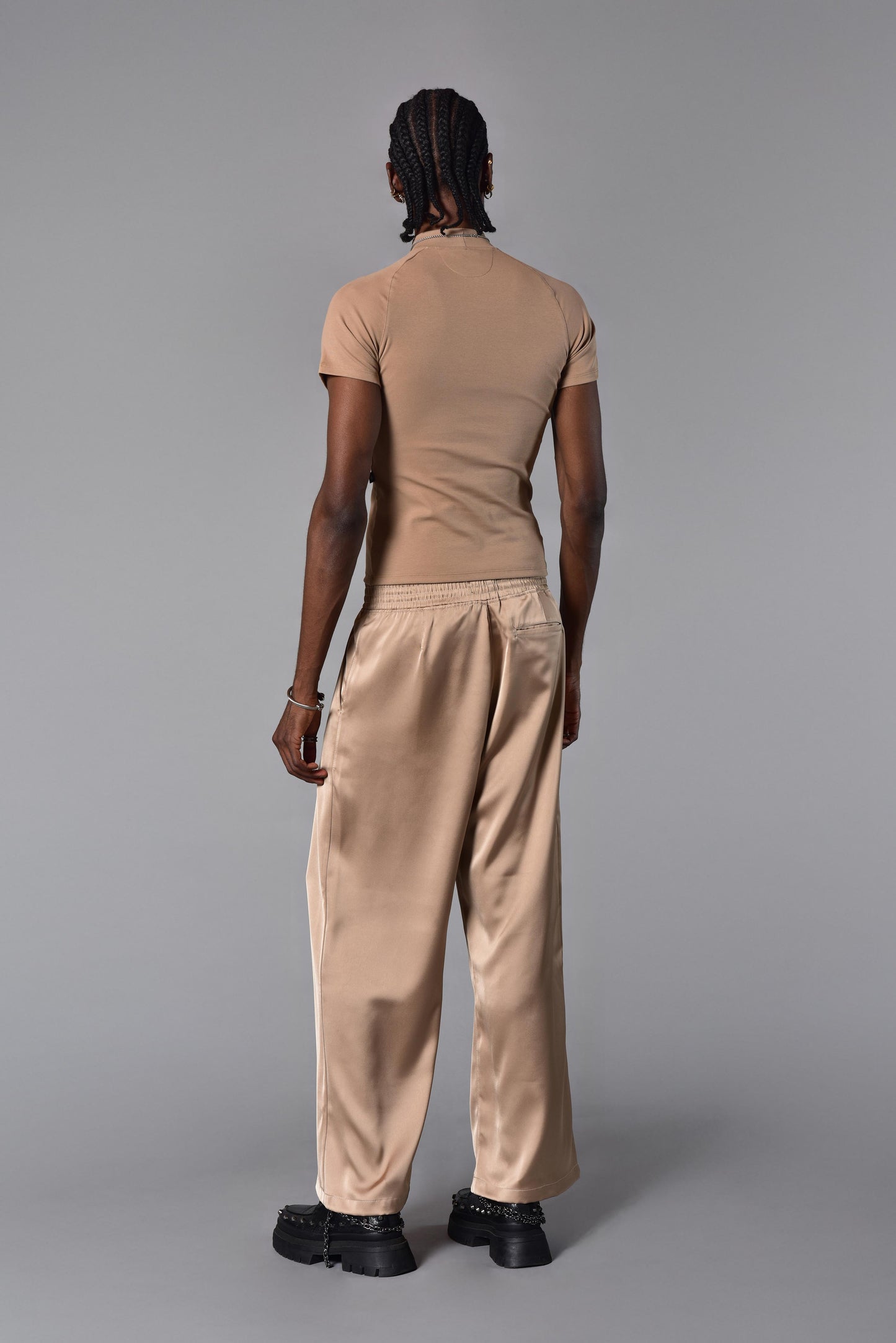Super Slim T-shirt Perkins Beige