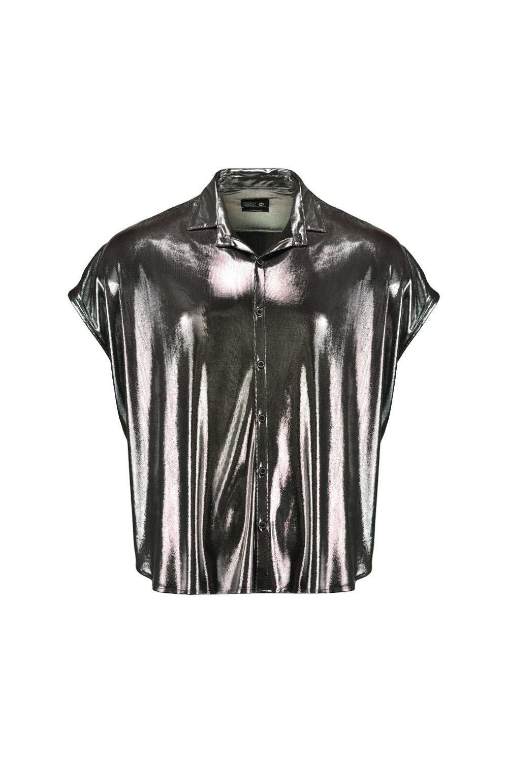 oversized extra-large metallic blouse