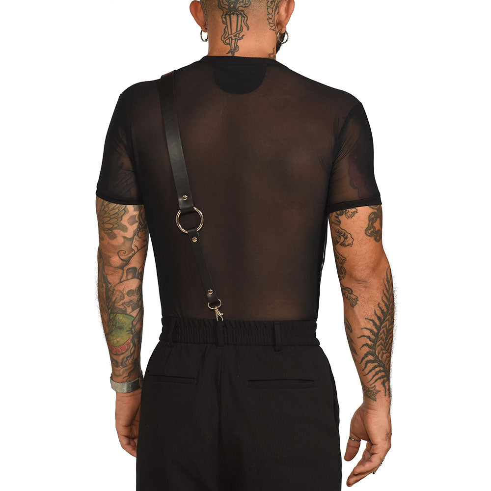 Harness cross with dual straps