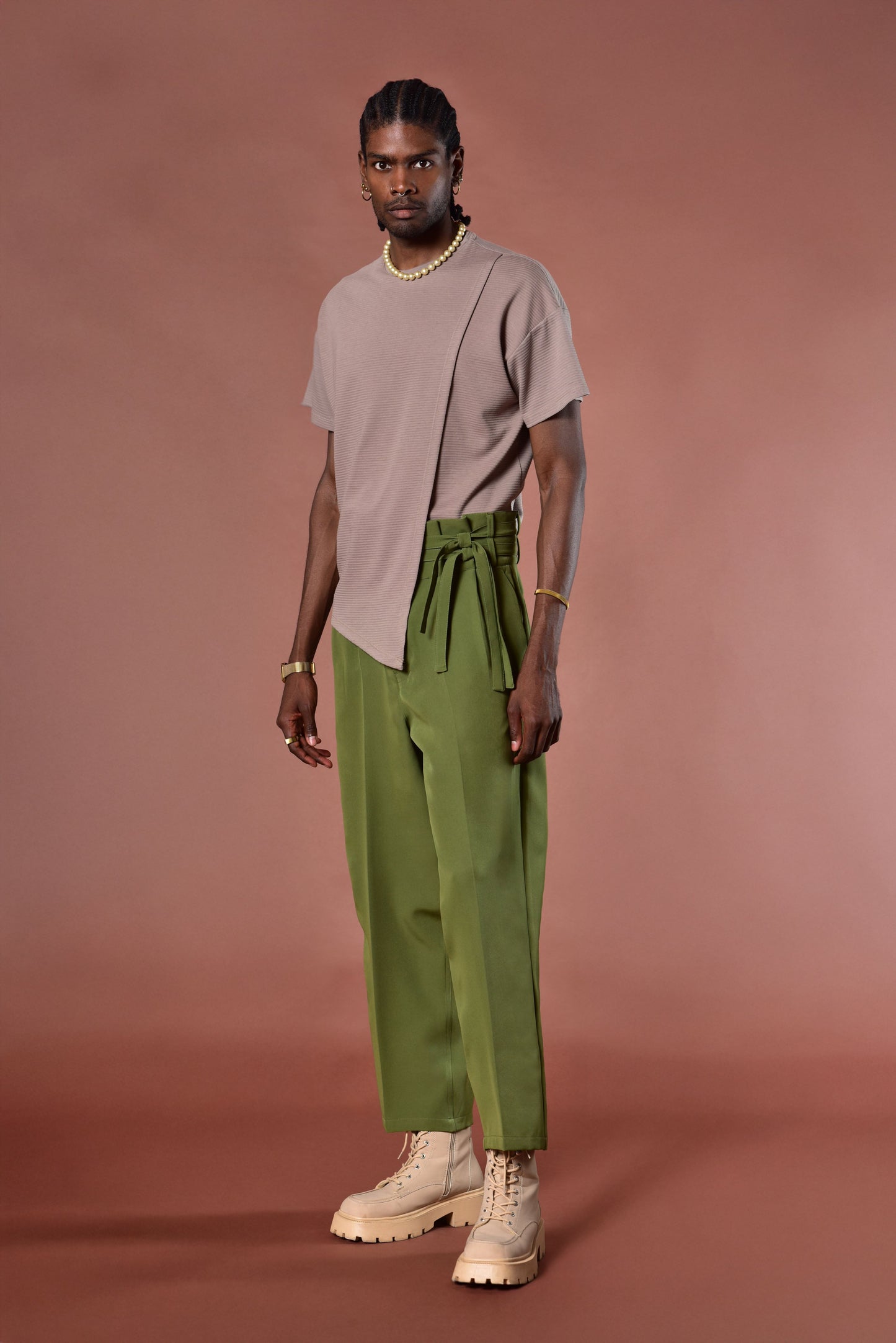 Fighter layering beige t-shirt