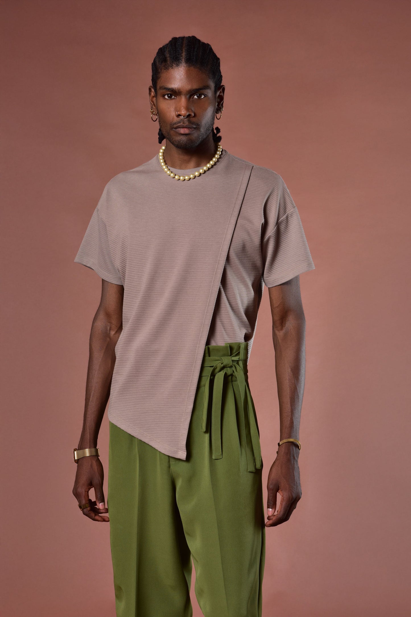 Fighter layering beige t-shirt