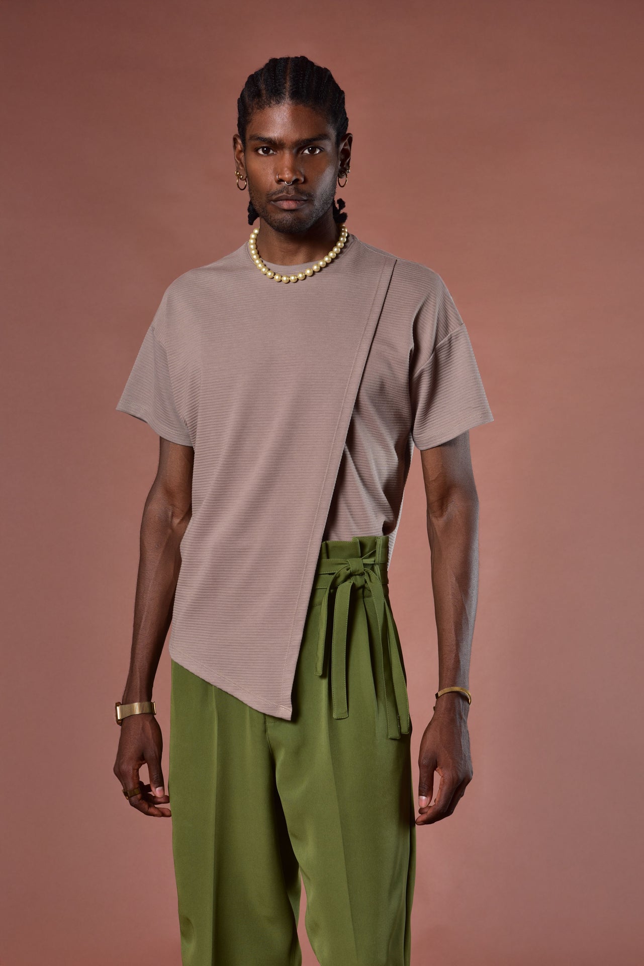 Fighter layering beige t-shirt
