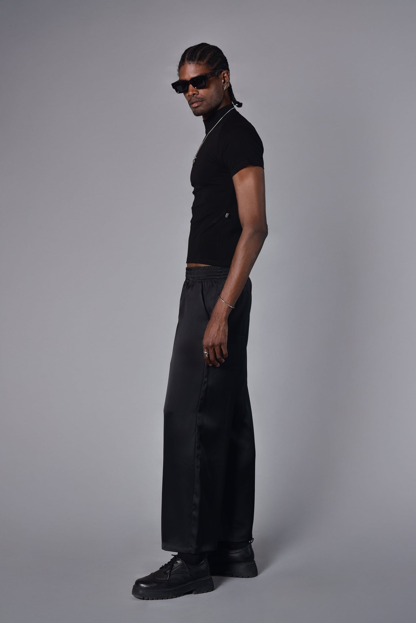 Super slim black perkins t-shirt
