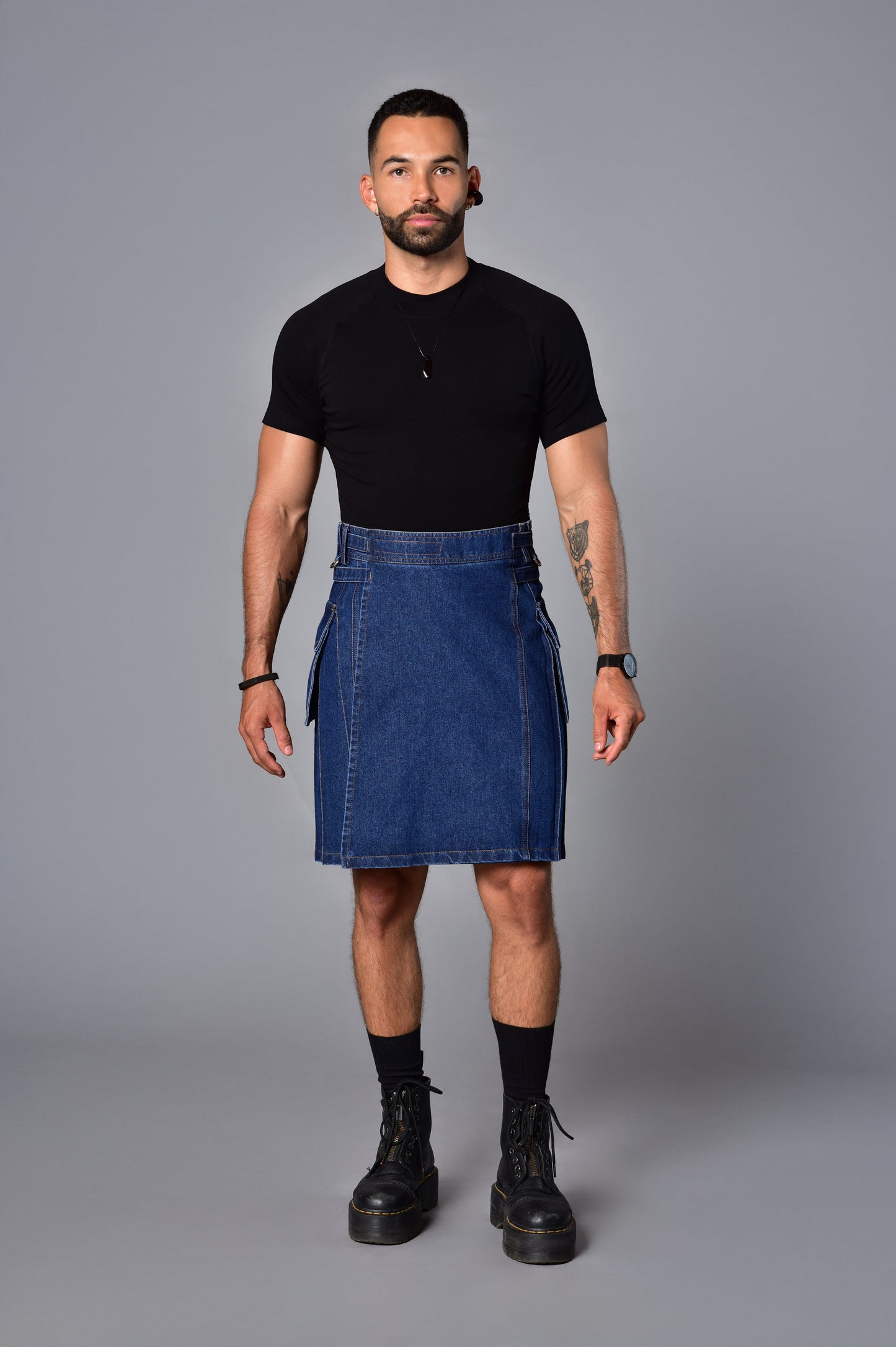 Battle Denim Skirt