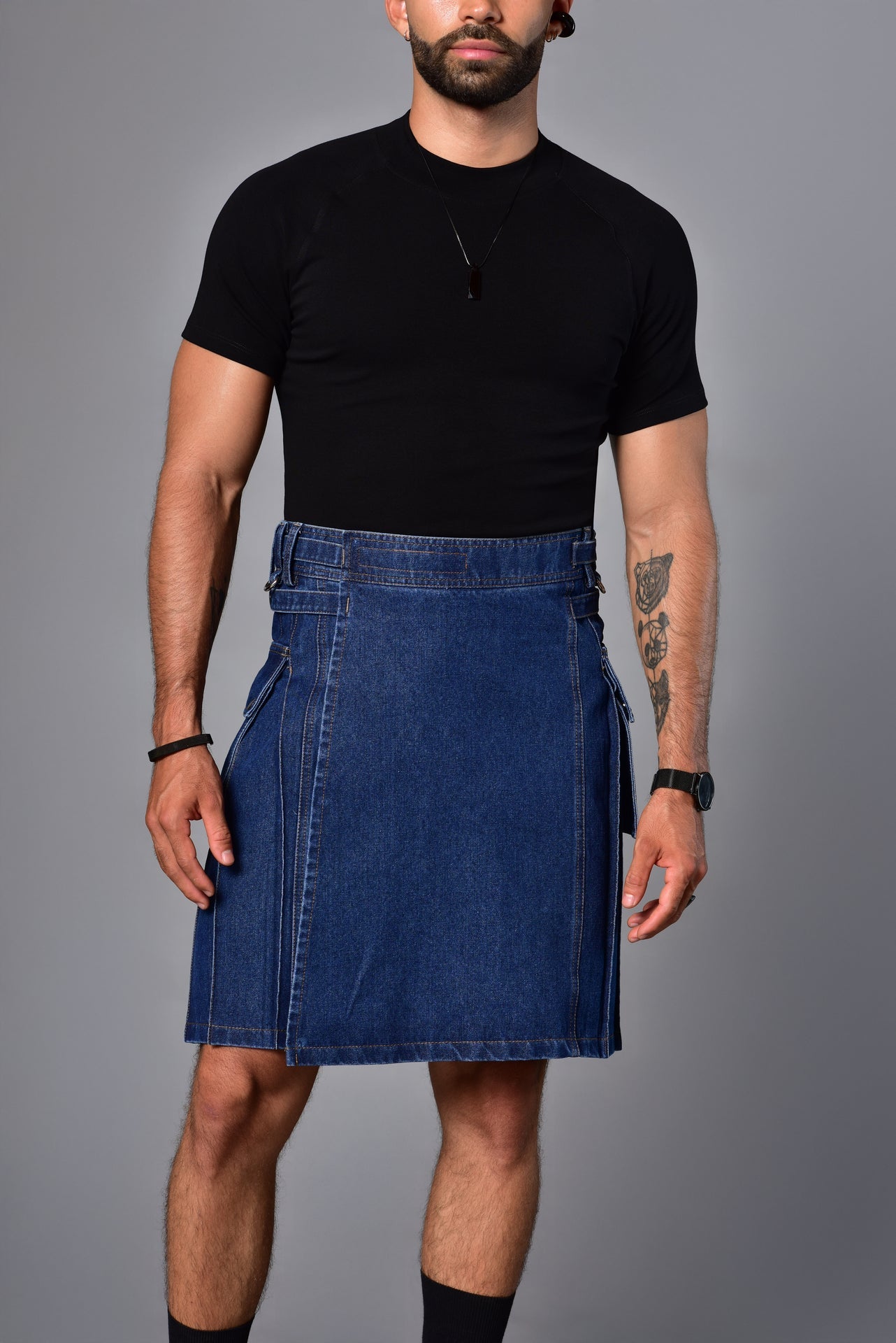 Battle Denim Skirt