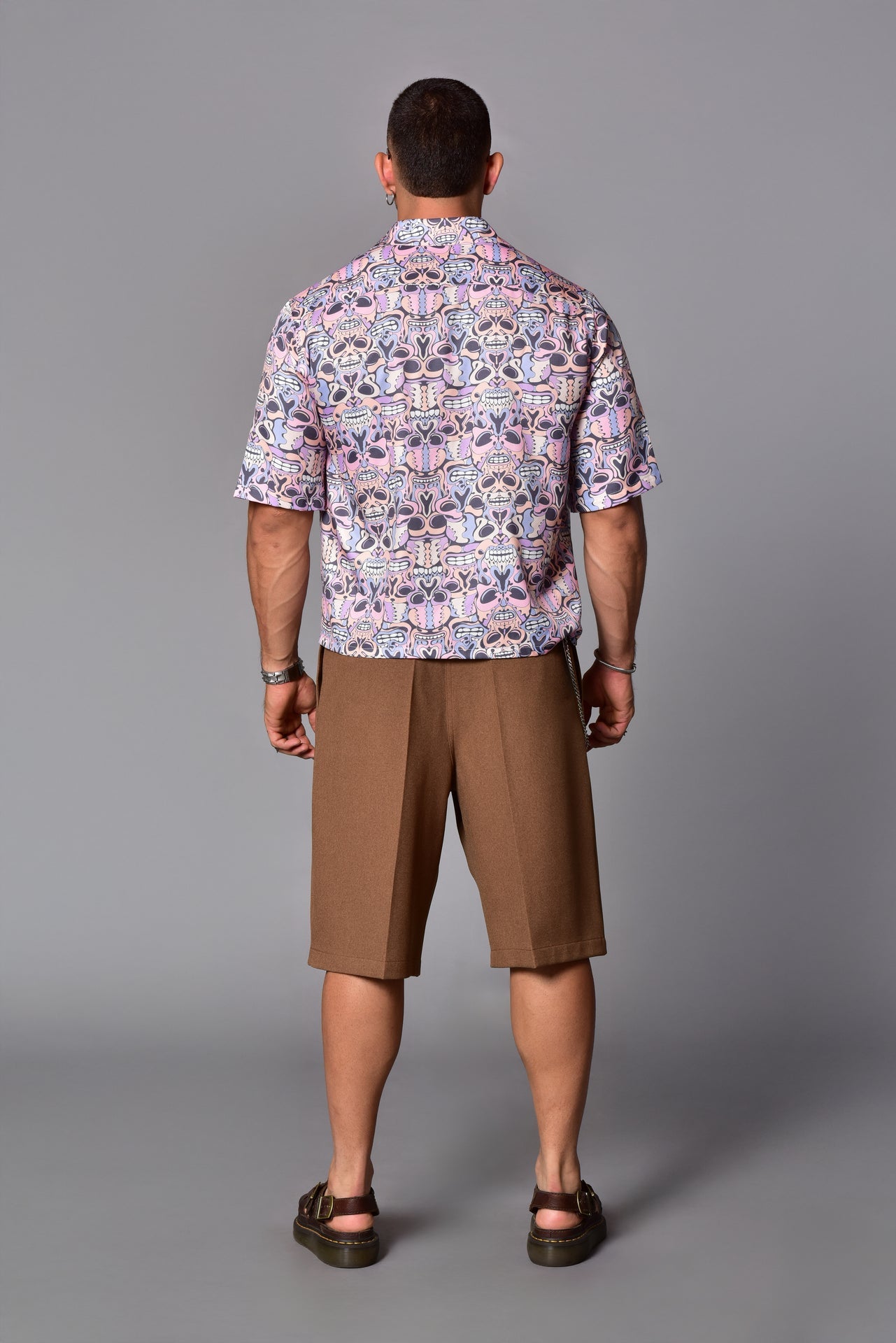 Retro Skull Pattern Shirt