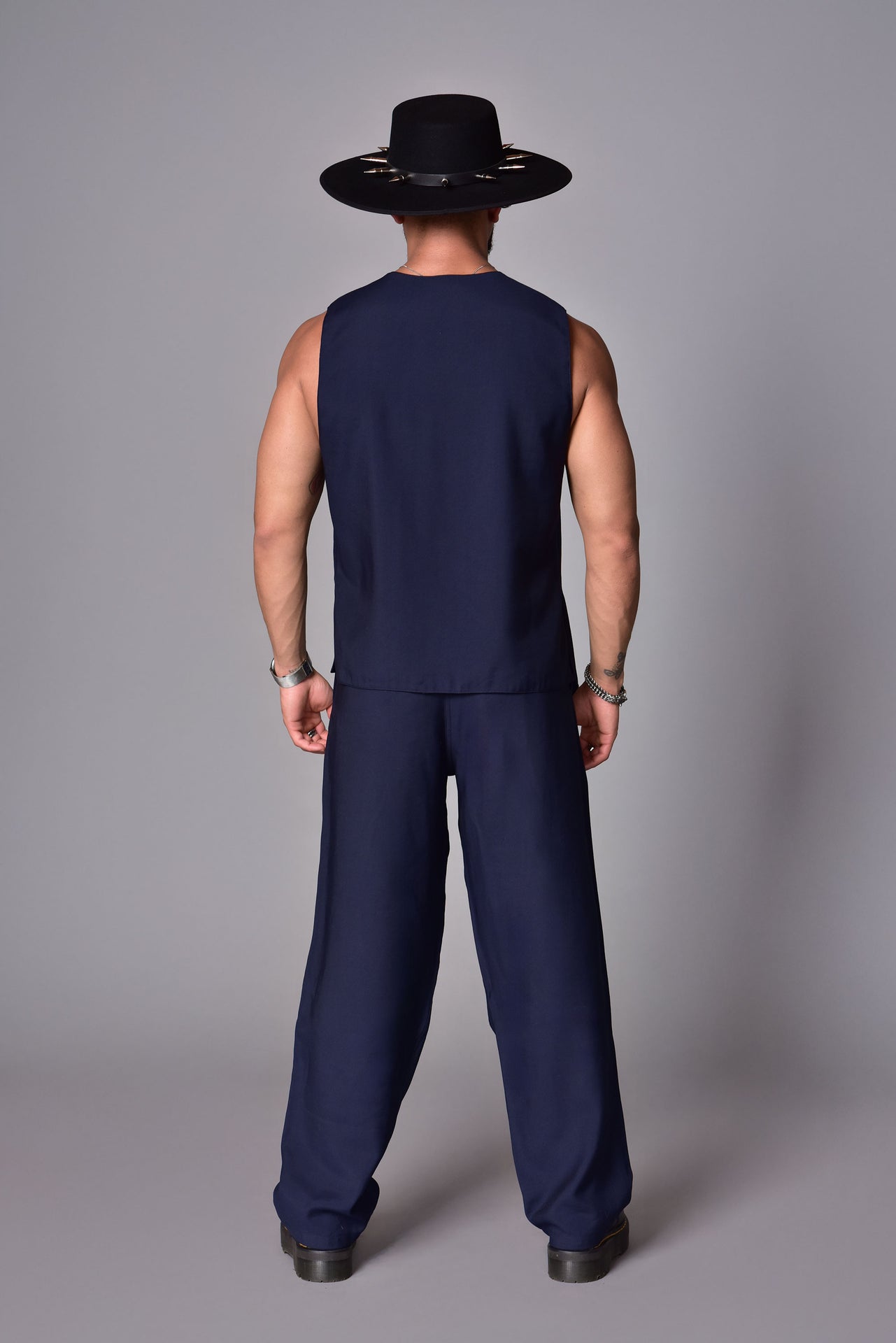 Turquoise asymmetrical vest