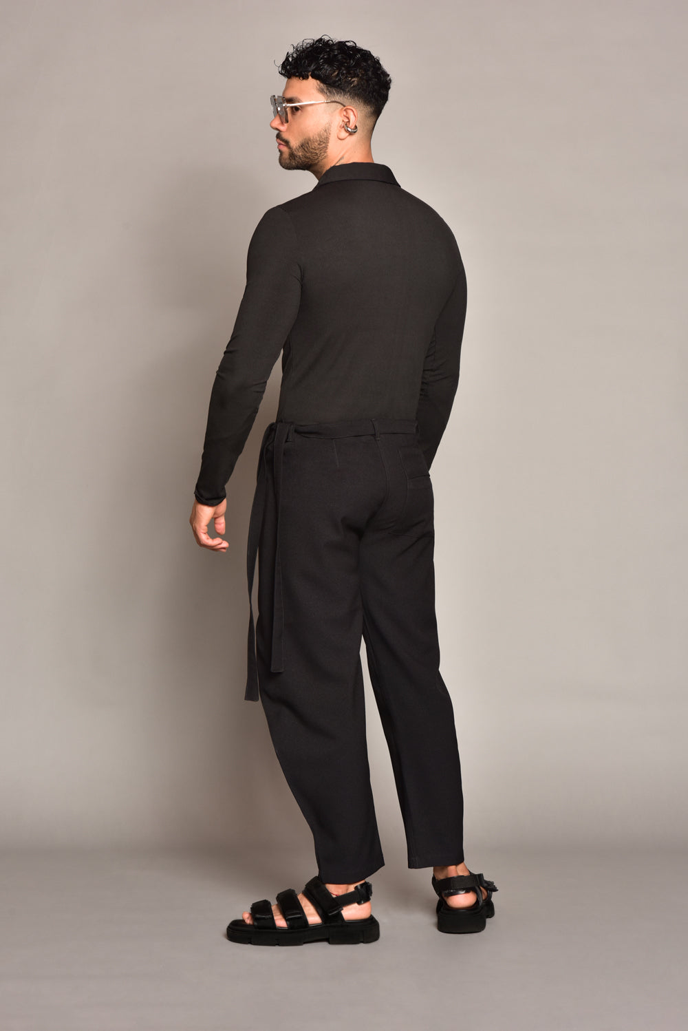 Black bali wrap pants