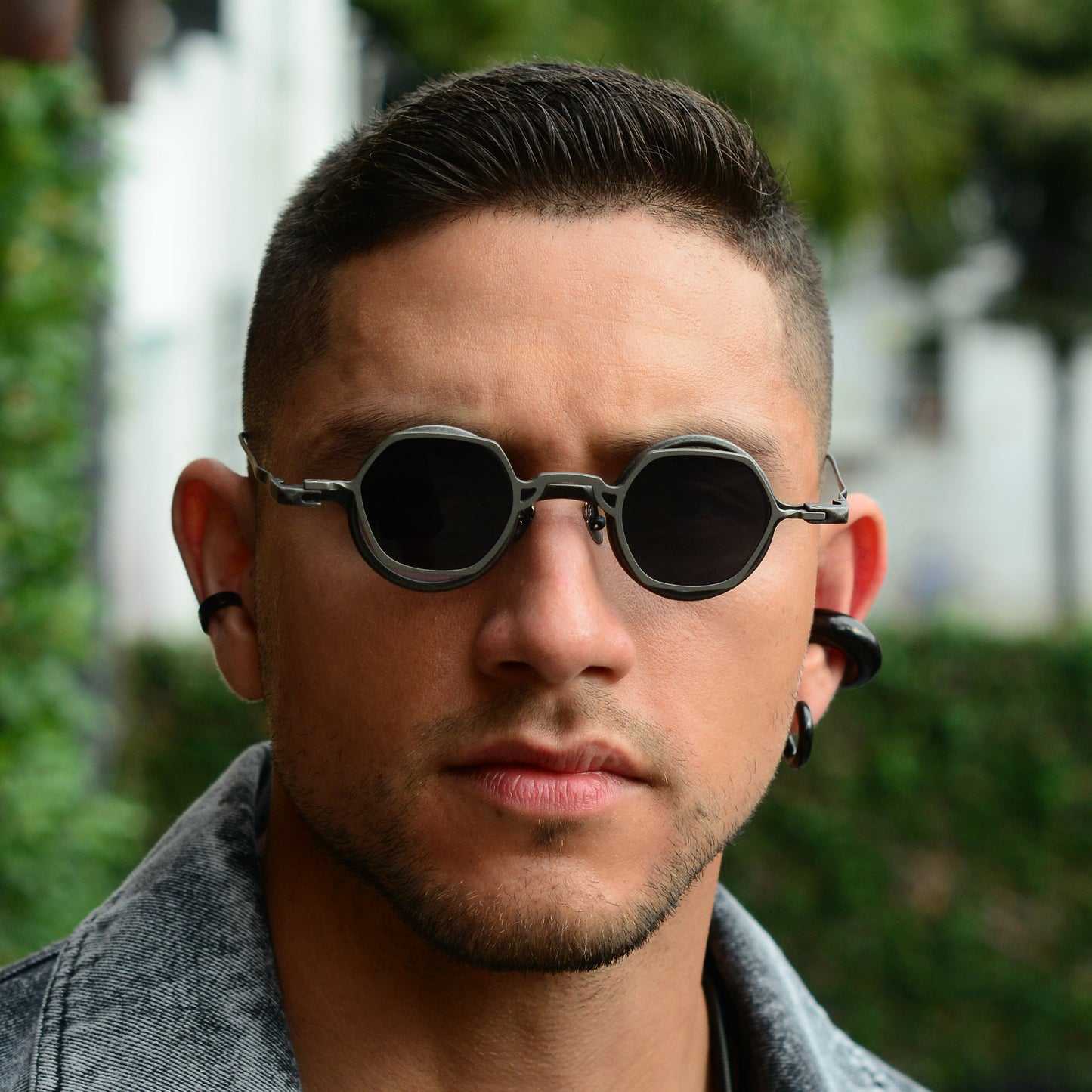 Blued Cyborg Titanium Glasses