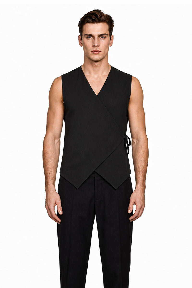 Black Bali Wrap Vest