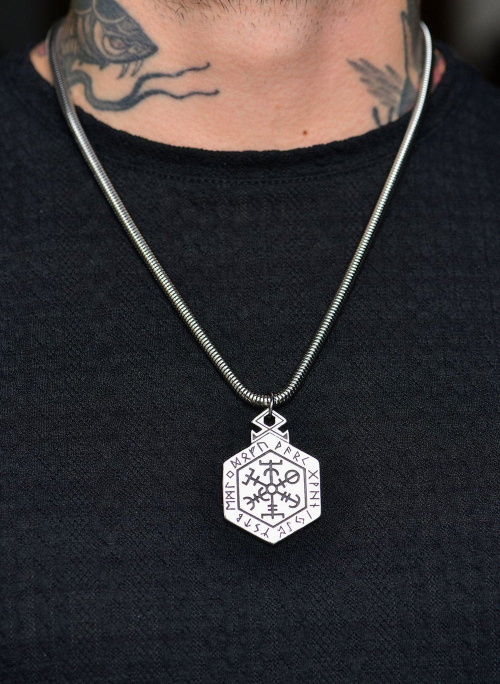 Nordic compass necklace 60cm