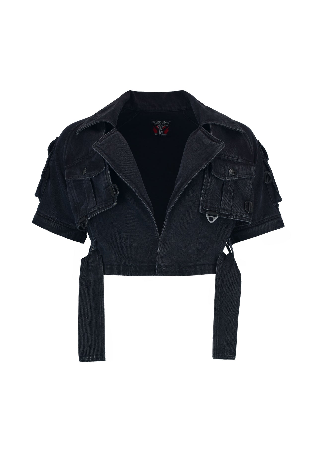 Tactical techwear Black Denim Jacket