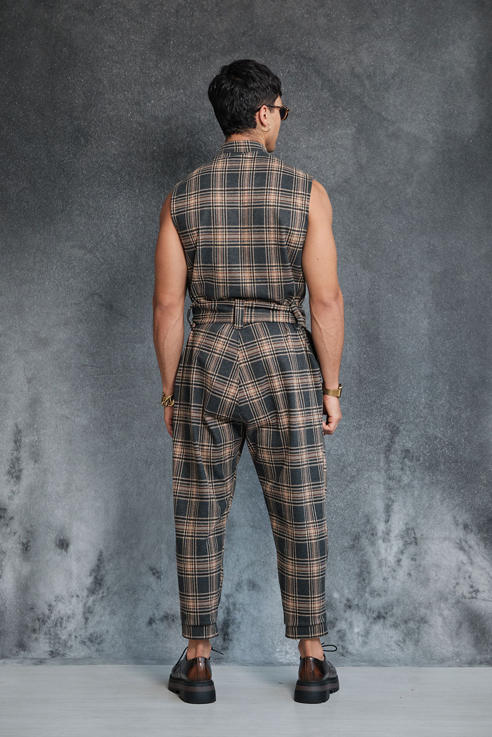 Samurai tartan overall