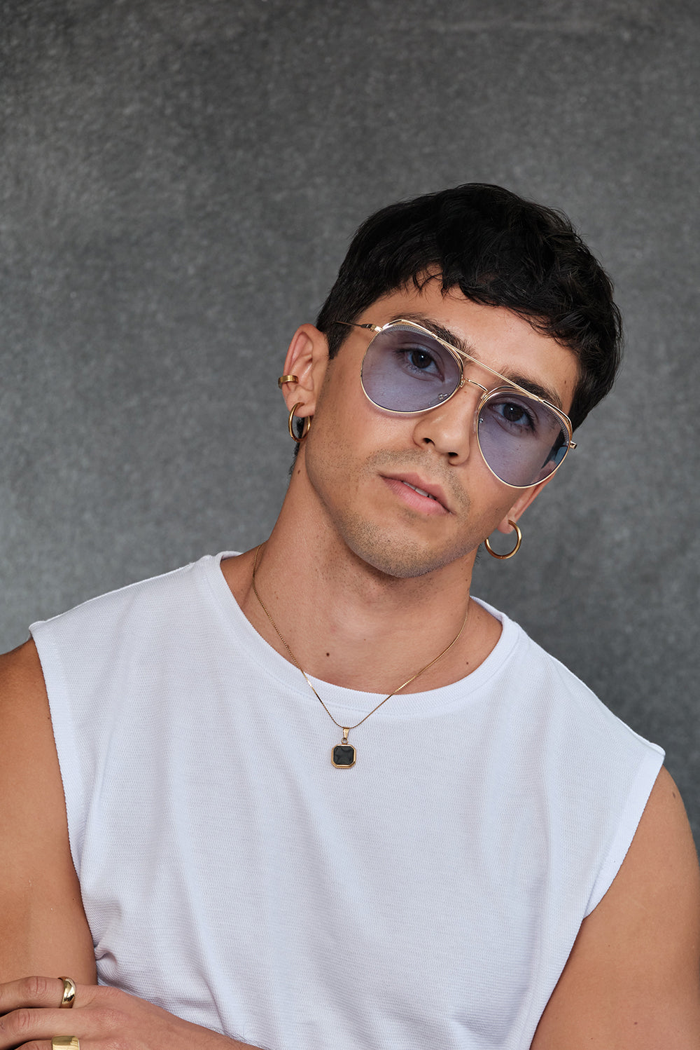 Aviador flip sunglasses
