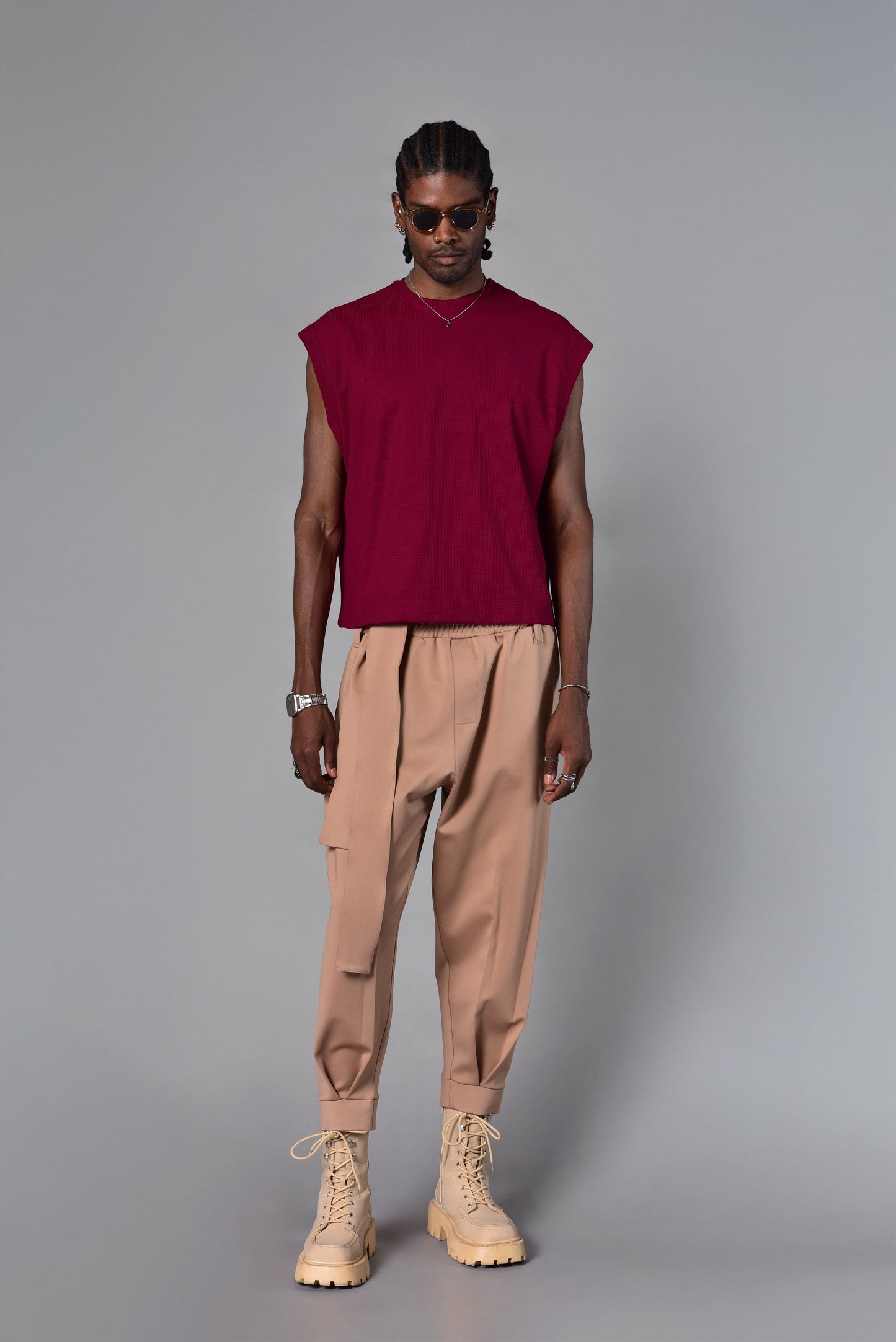 Beige samurai pants