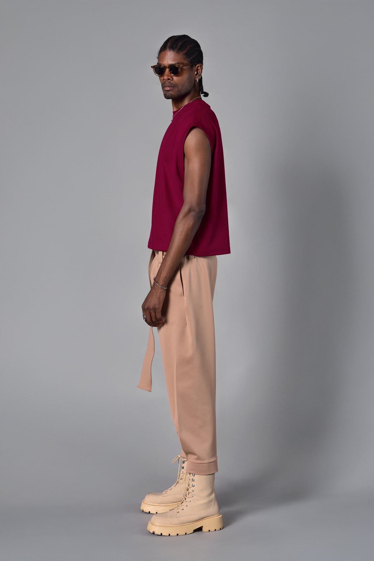 Beige samurai pants