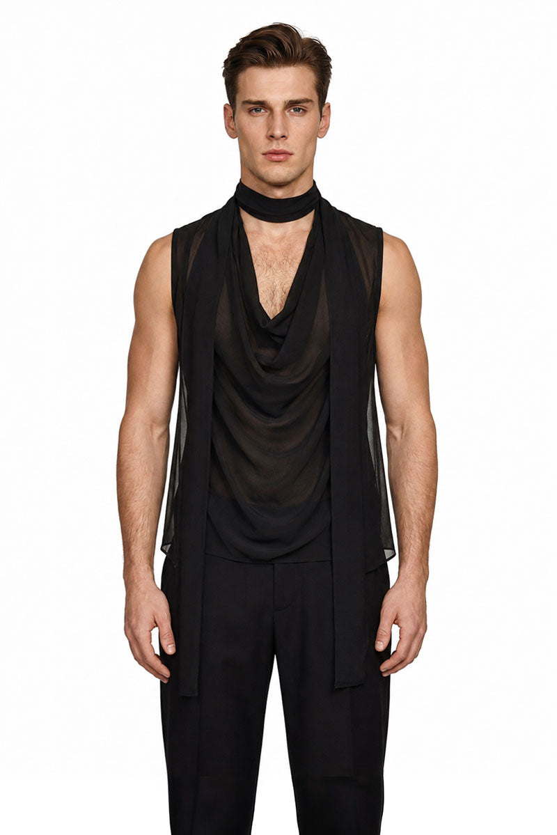shirt ultra light sheer tie