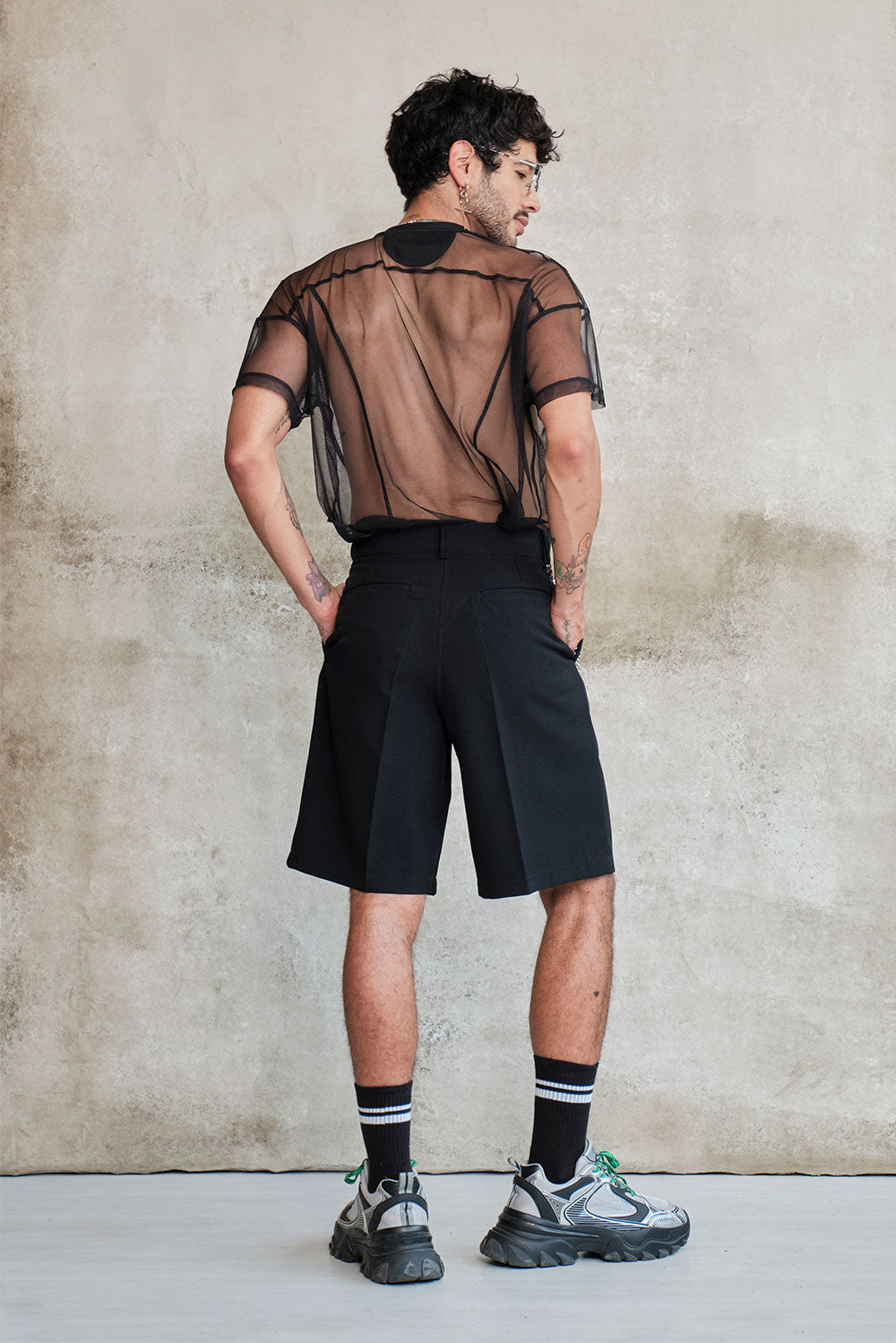 Tailored jort black