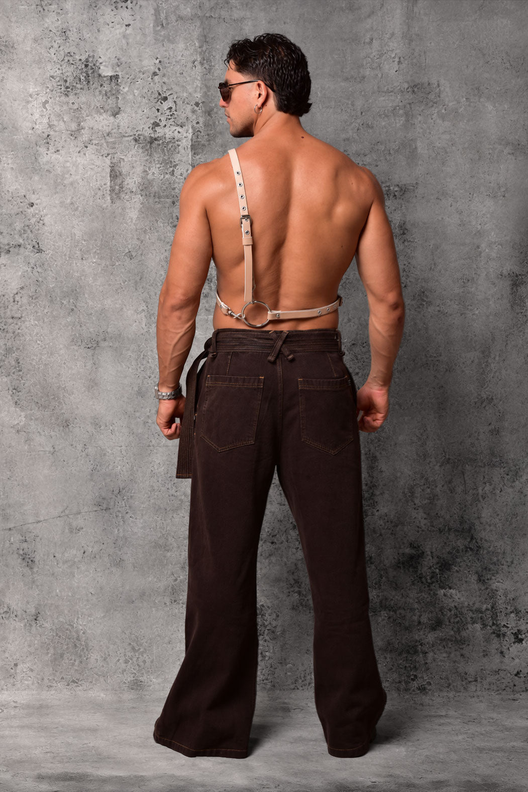 Dark Chocolate Button Denim