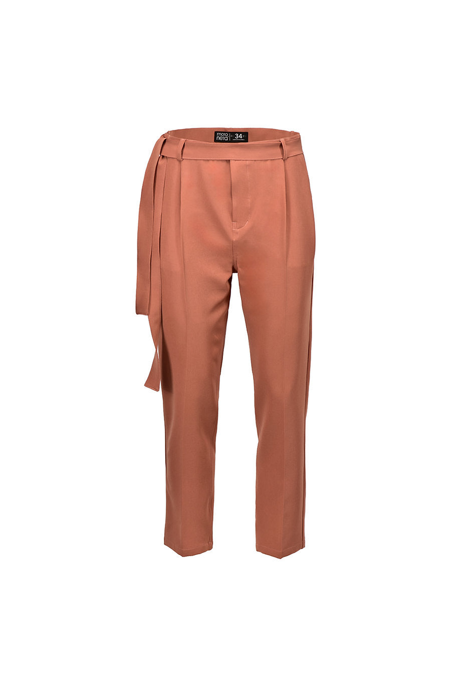 Peach Baggy Presses Pants