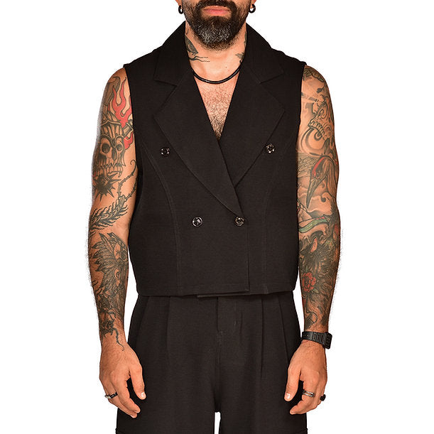 Old money black vest