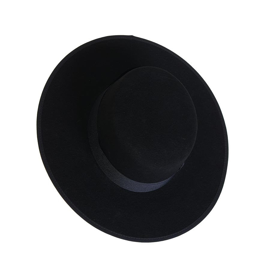 Sombrero cordobes negro extralargo copa alta