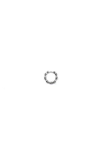 Bones silver earring