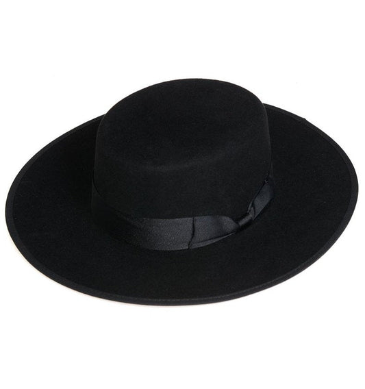 Sombrero cordobes negro extralargo copa alta