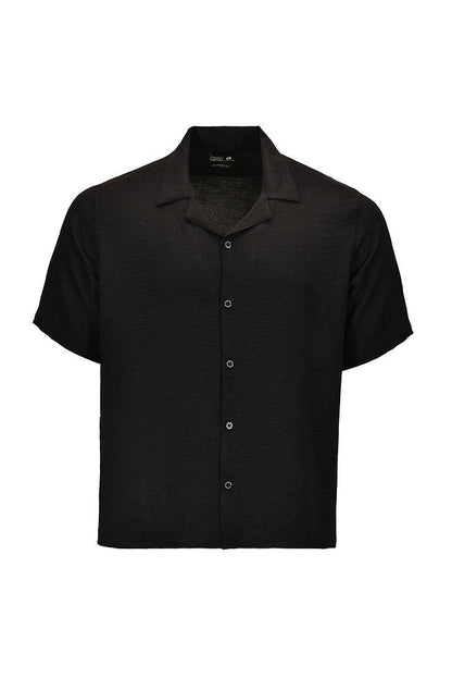 Black bowling regular fit shirt