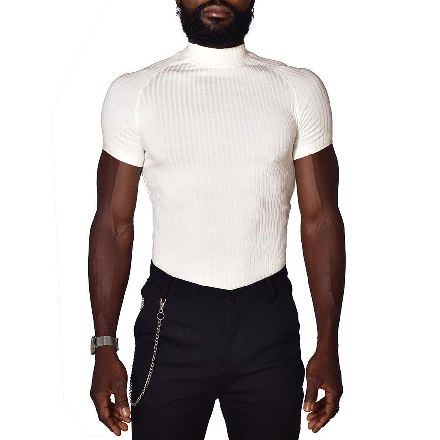 Super slim ivory perkins t-shirt