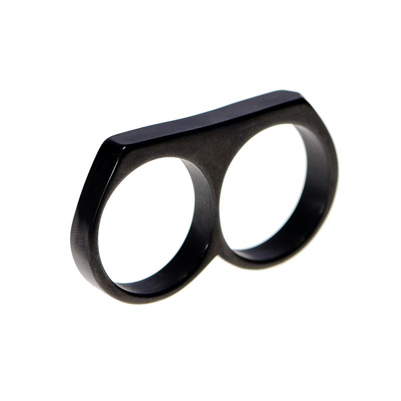 Black double ring