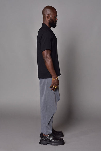 Black bowling regular fit shirt