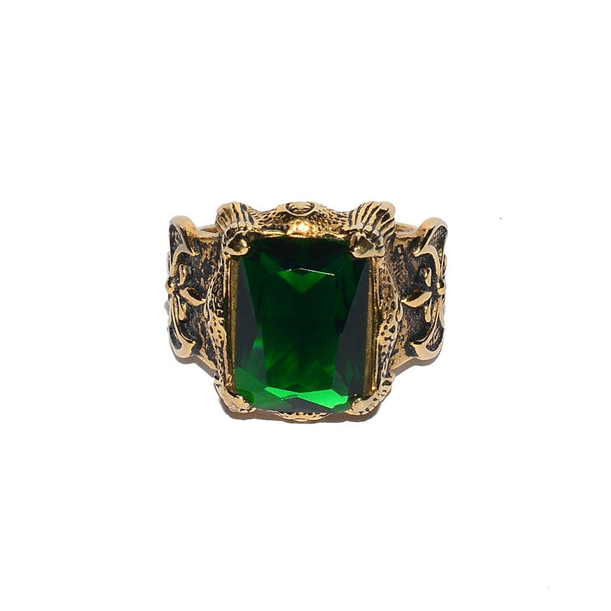 Green pearl ring