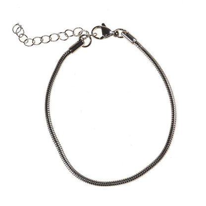 Silver rat tail bracelet