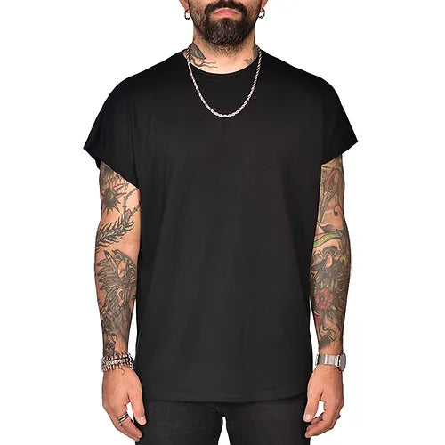 Black semi-oversize t-shirt