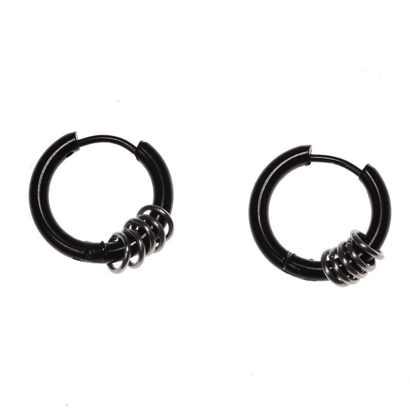 Round hoop earring