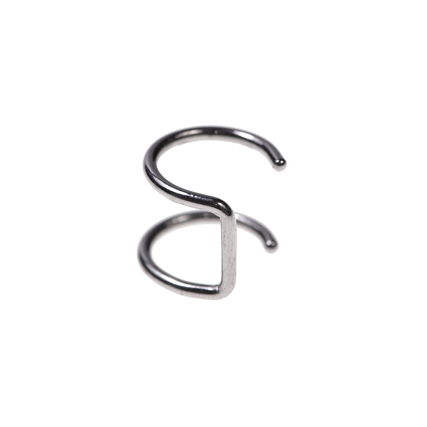 Silver structural earcuff