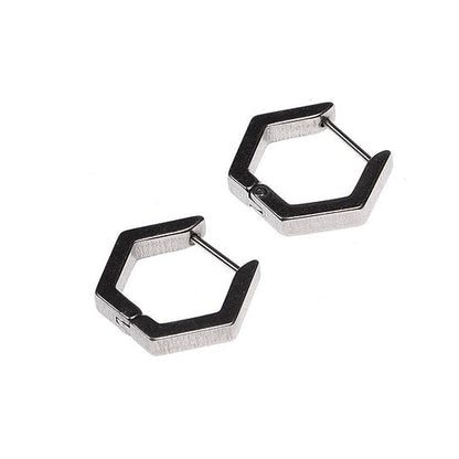 Hexagon earring