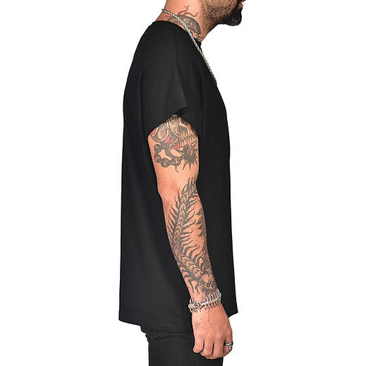Black semi-oversize t-shirt