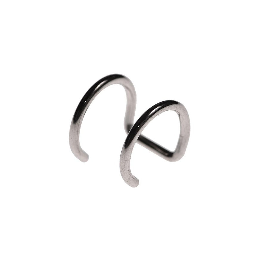 Silver structural earcuff