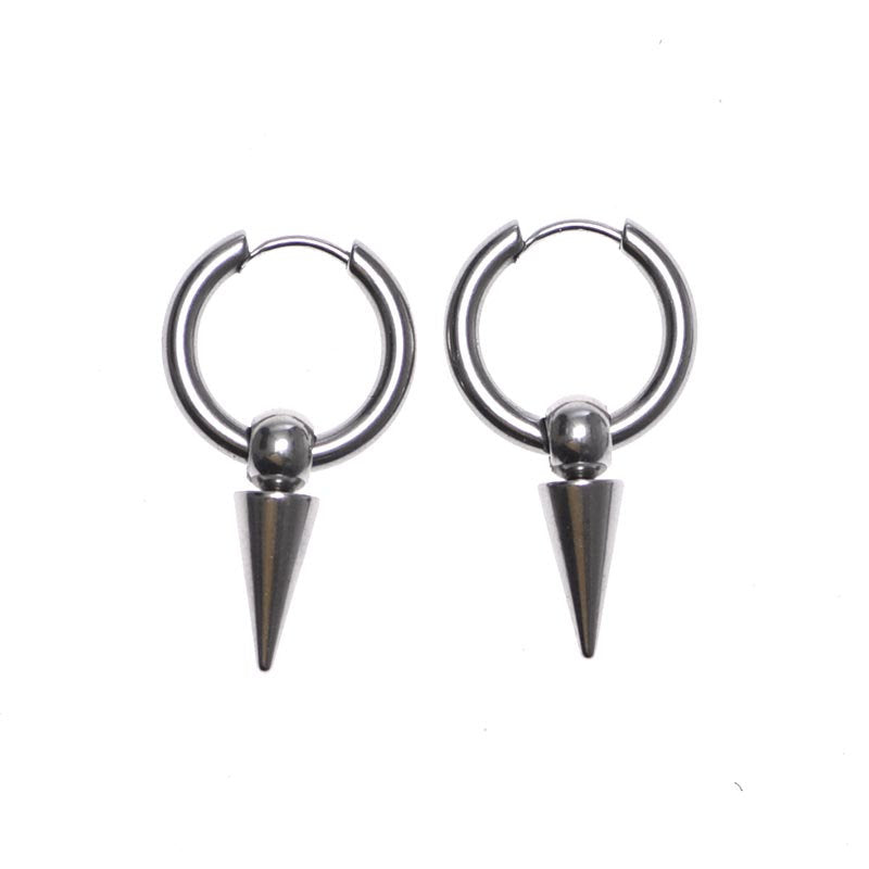 Pike silver earrings