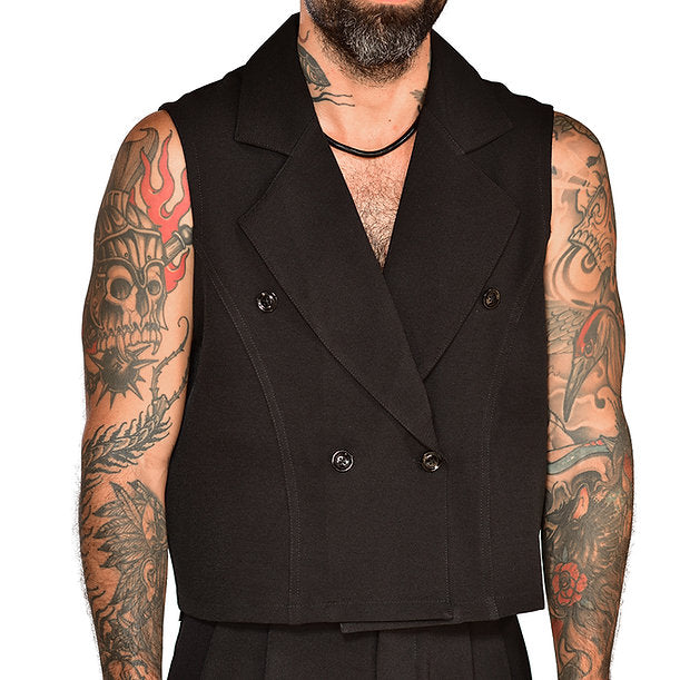 Old money black vest